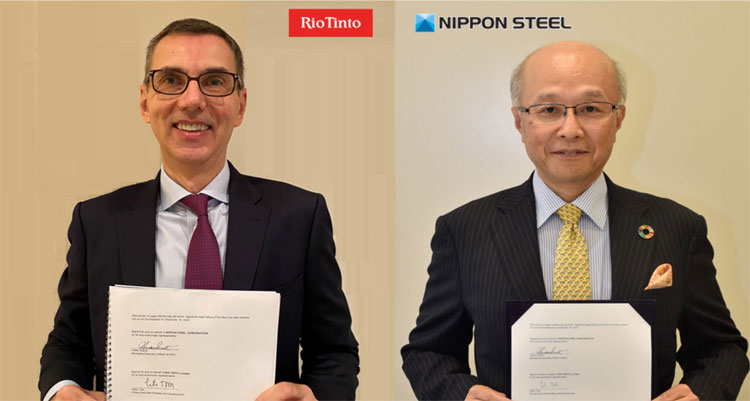 شرکت Nippon Steel با Rio Tinto تفاهم نامه امضا کرد